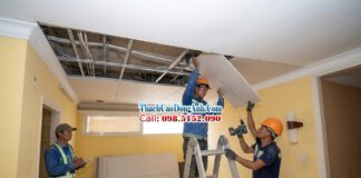 Sửa Trần Thạch Cao Bị Võng, Xệ Do Thấm Nước Tại Hà Nội