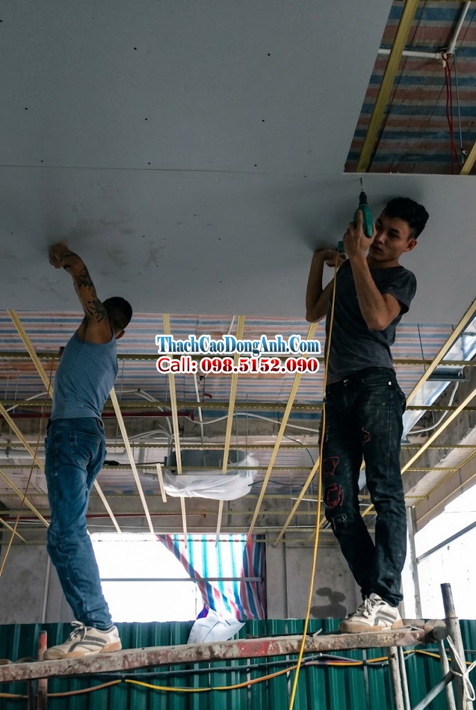 Thợ Thạch Cao Hà Nội – Thi Công & Sửa Trần Vách Thạch Cao 1 tho lam tran thach cao ha noi