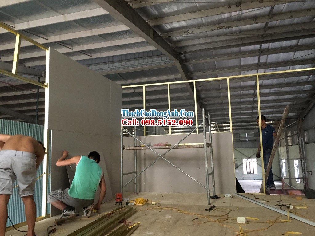 Trần thạch cao bị ố, nấm mốc Thợ làm vách thạch cao