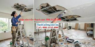 Thợ Sửa Trần Thạch Cao Trọn Gói, Nhanh, Sạch, ở Mỹ Đình – Hà Nội