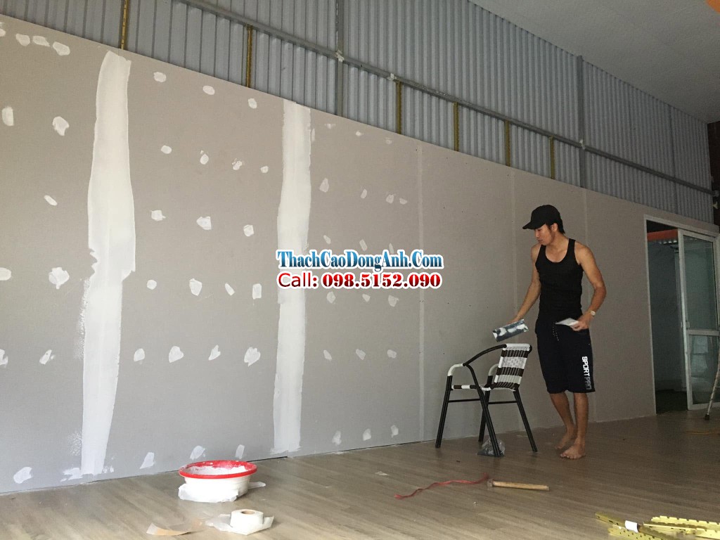 Vách thạch cao chống nóng Làm vách thạch cao 1 mặt chống nóng