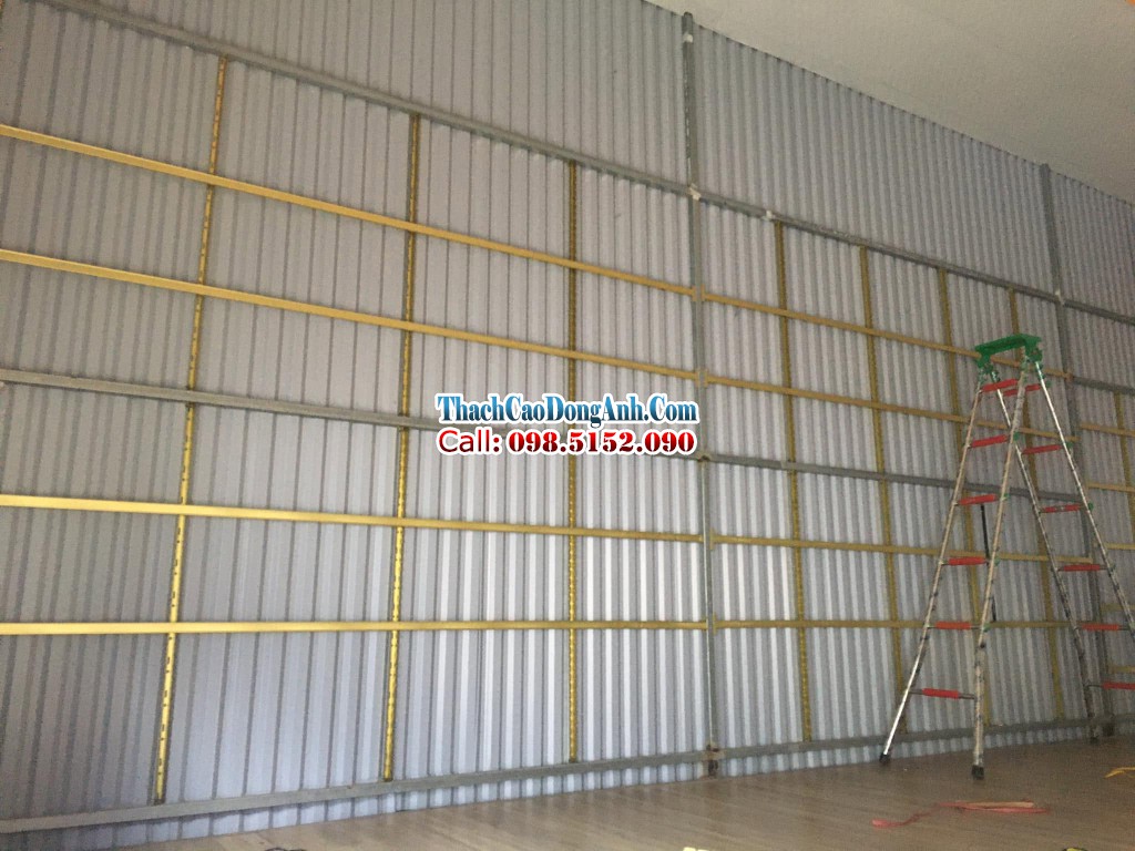 Làm Vách Thạch Cao Tại Hà Nội Trọn Gói, Báo Giá Theo m² 6 thi công vách thạch cao một mặt